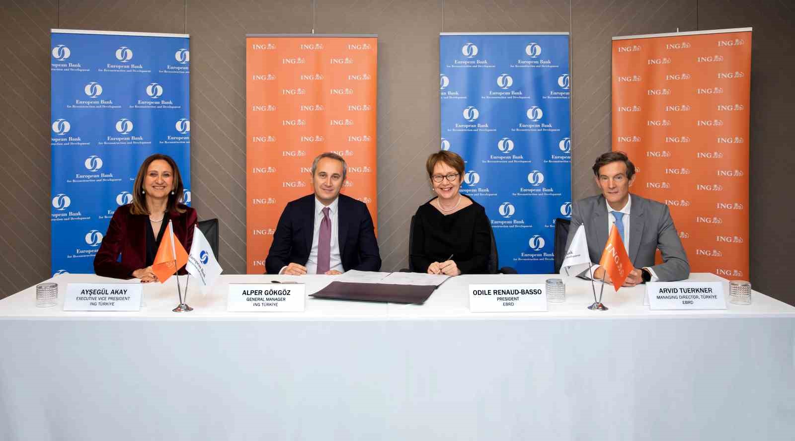 ING Türkiye ve ING Leasing’den EBRD ile 100 milyon euro ve 5 milyon dolar kredi anlaşması