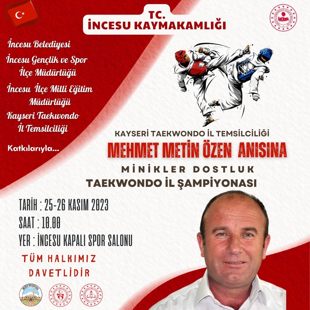Metin Özen anısına ‘Taekwondo Turnuvası’