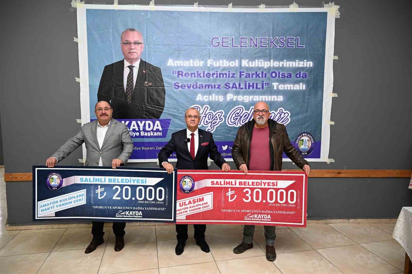 Salihli’de amatöre destek