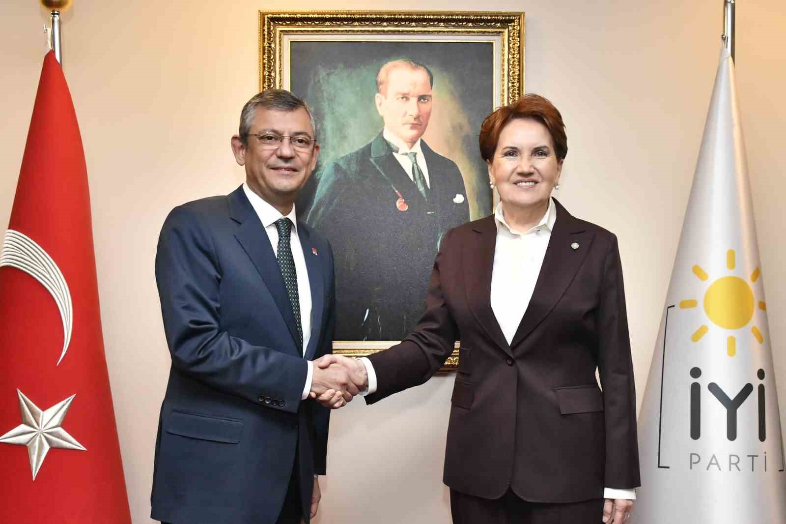 CHP Genel Başkanı Özel’den İYİ Parti Genel Başkanı Akşener’e ziyaret