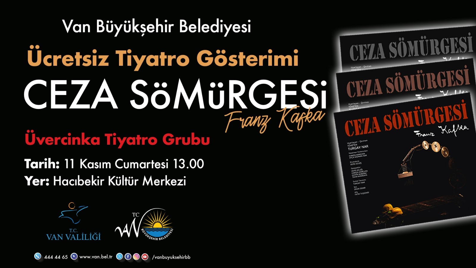 Van’da ücretsiz tiyatro etkinliği düzenlenecek