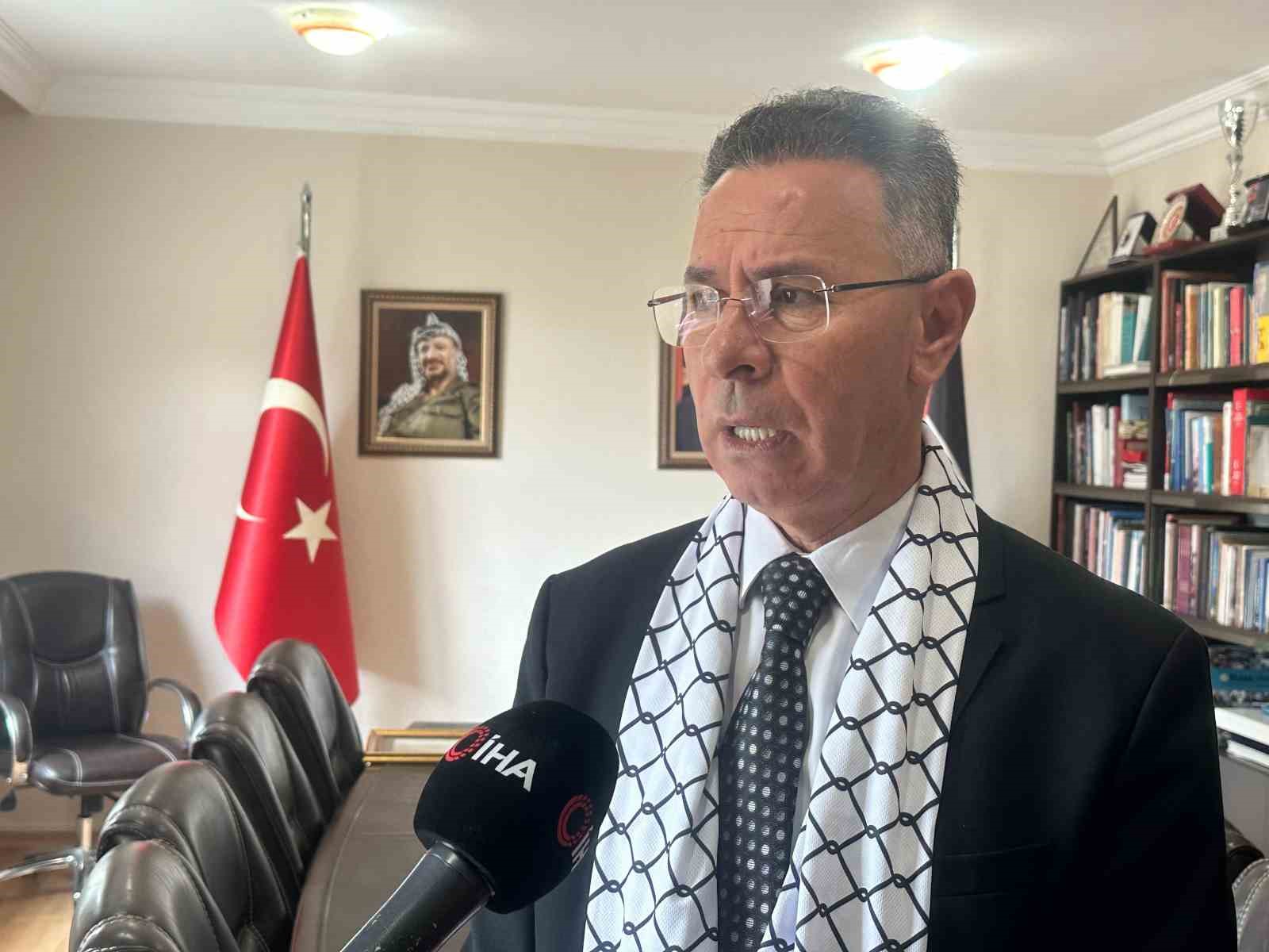Filistin’in Ankara Büyükelçisi Mustafa’dan İHA’ya özel açıklamalar