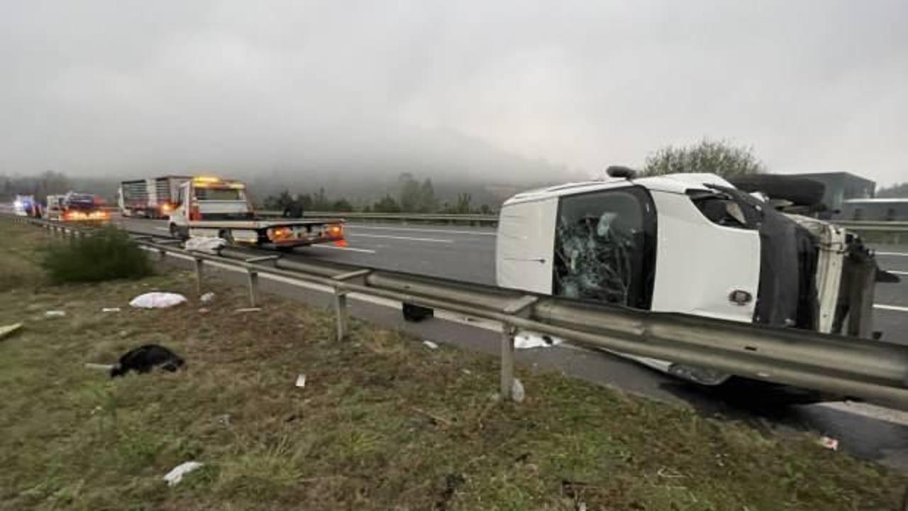 Anadolu Otoyolu’nda kaza: 6 kişi yaralandı