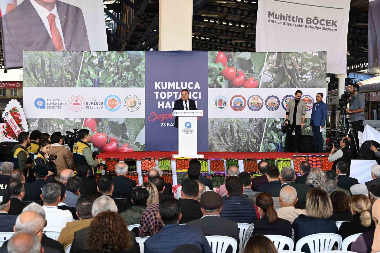 Kumluca Toptancı Halleri sezon açılışı gerçekleşti