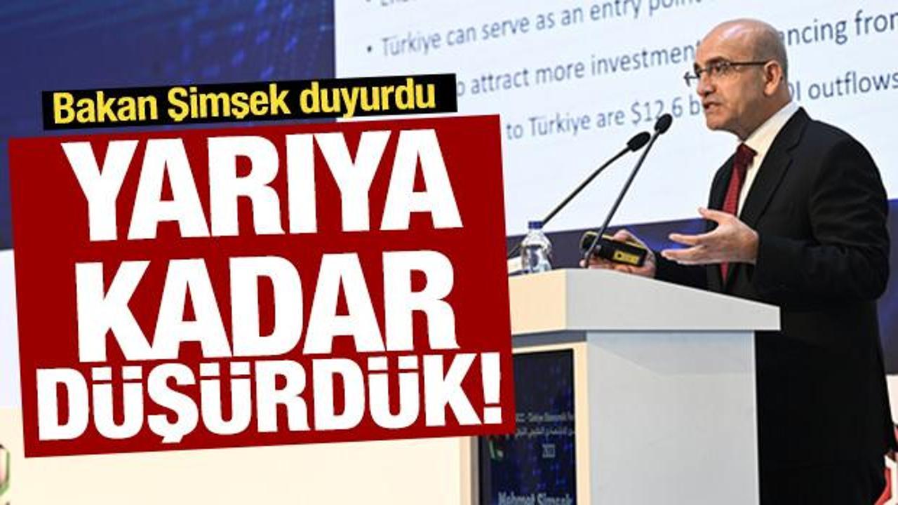 Bakan Şimşek açıkladı: Yarıya düştü, Türkiye’ye yatırım gelecek