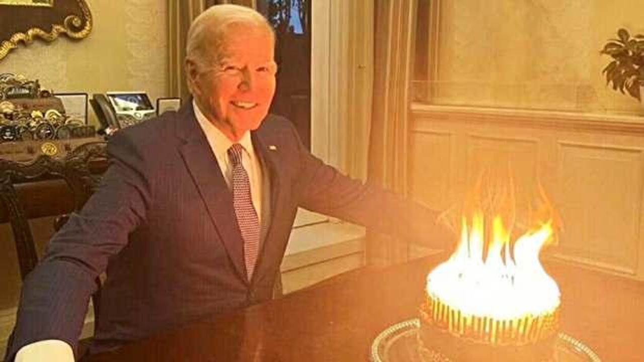Biden’ın doğum günü olay oldu: Ateş seni çağırıyor