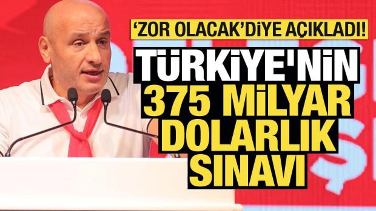 ‘Bizim için zor olacak’ diyerek açıkladı: Türkiye’nin 375 milyar dolarlık sınavı