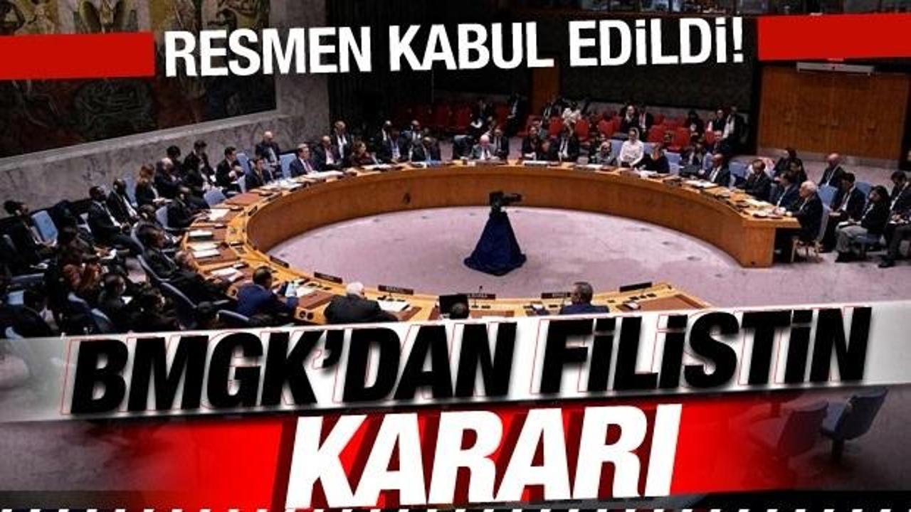 BMGK’dan son dakika Filistin kararı! Resmen kabul edildi!