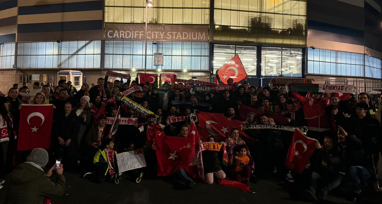 Cardiff’te Türk Milli Takımı coşkusu