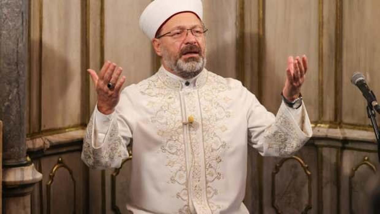 Ali Erbaş’tan Gazze için dua: Zalimlere karşı zafer kazanmayı bizlere nasip eyle ya Rabbi