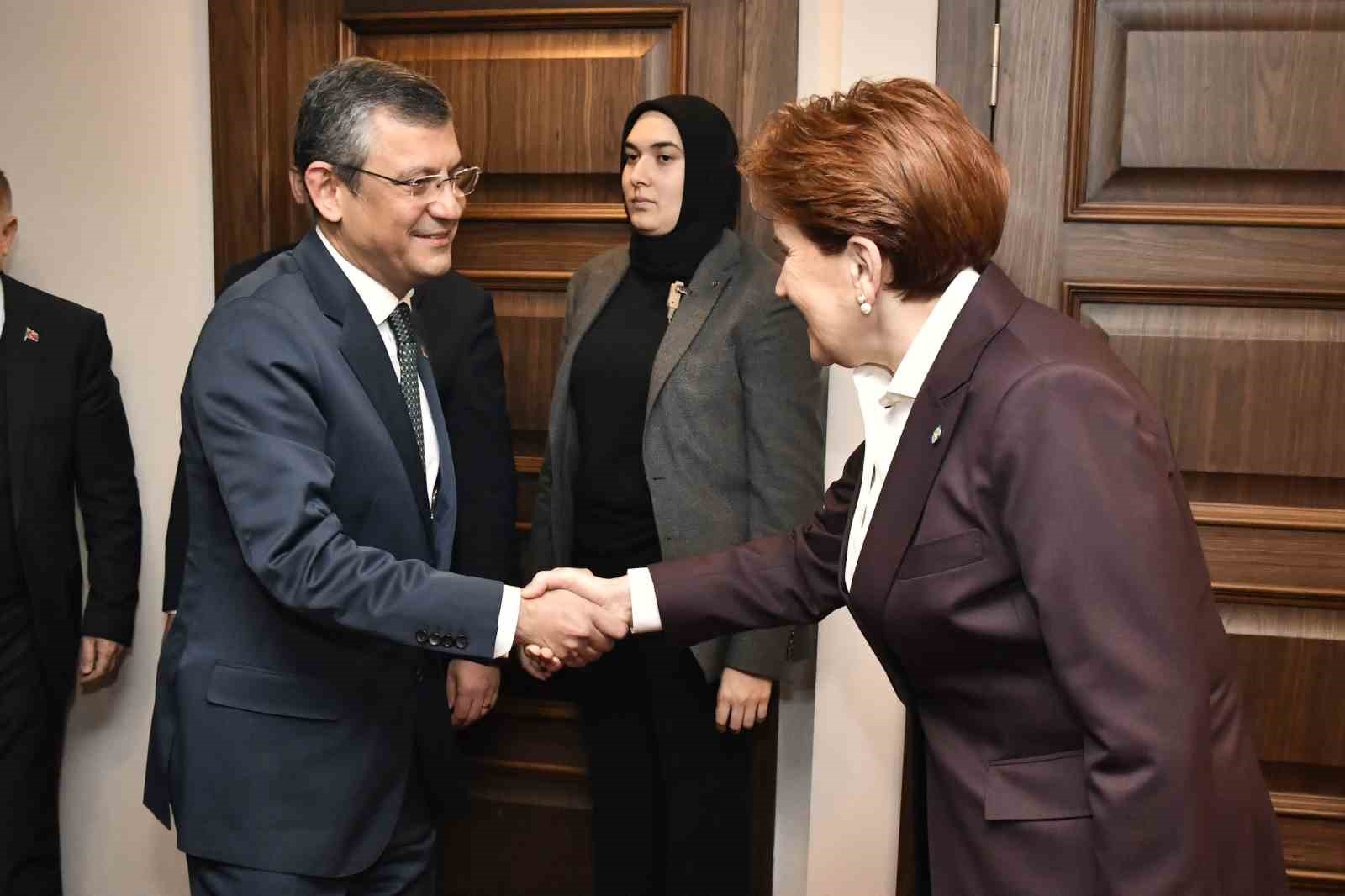 CHP Genel Başkanı Özel’den İYİ Parti Genel Başkanı Akşener’e ziyaret
