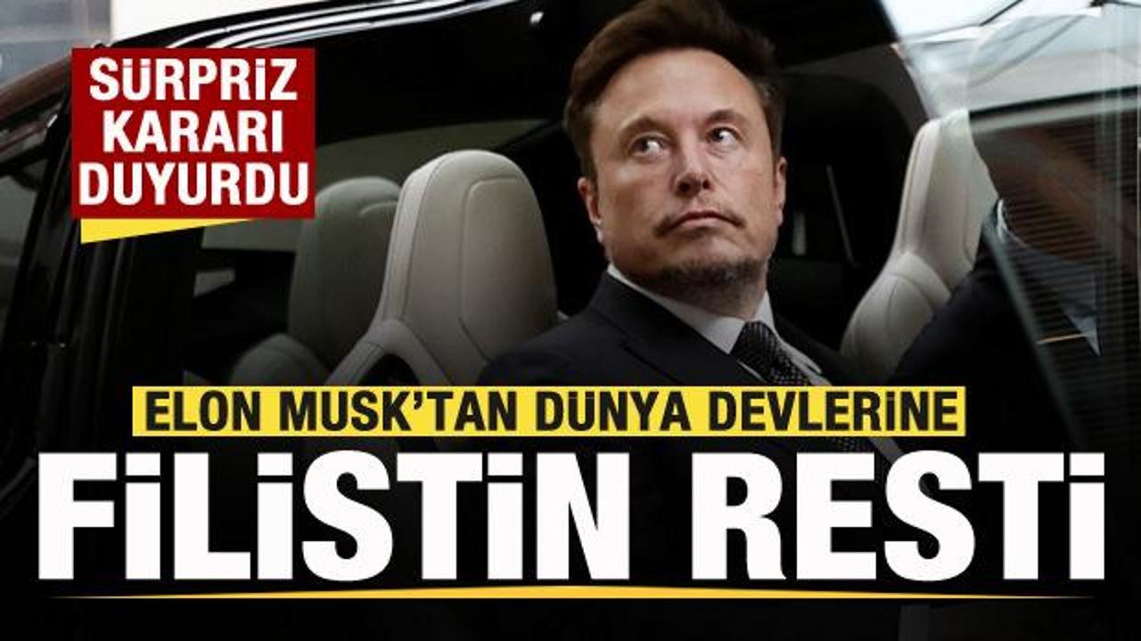 Elon Musk’tan dünya devlerine Filistin resti! Sosyal medyayı salladı