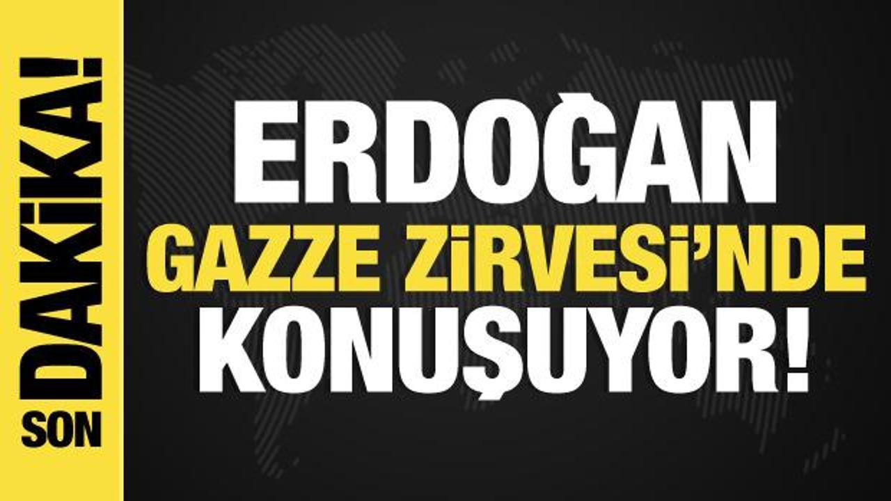 Erdoğan, Riyad’daki Gazze Zirvesi’nde konuşuyor