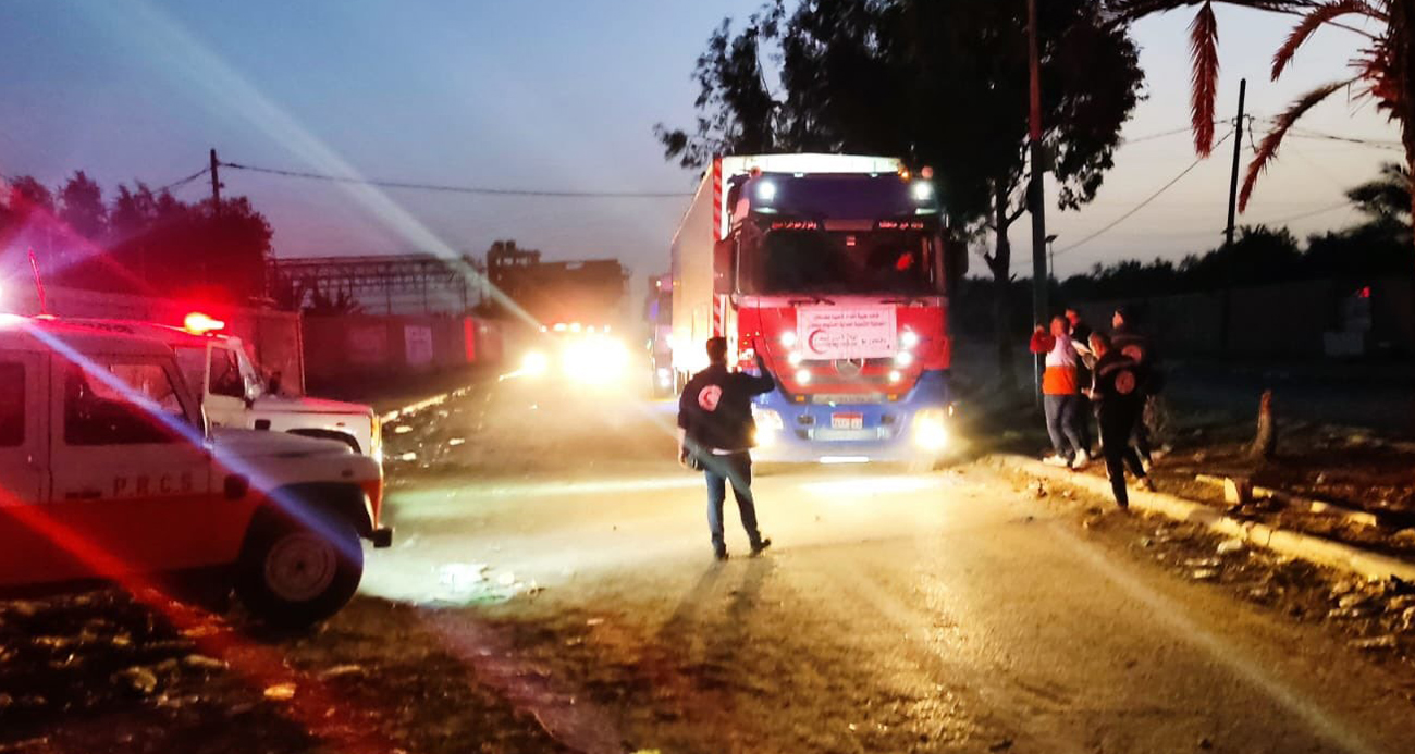 Gazze’nin kuzeyine 100 yardım tırı ulaştı