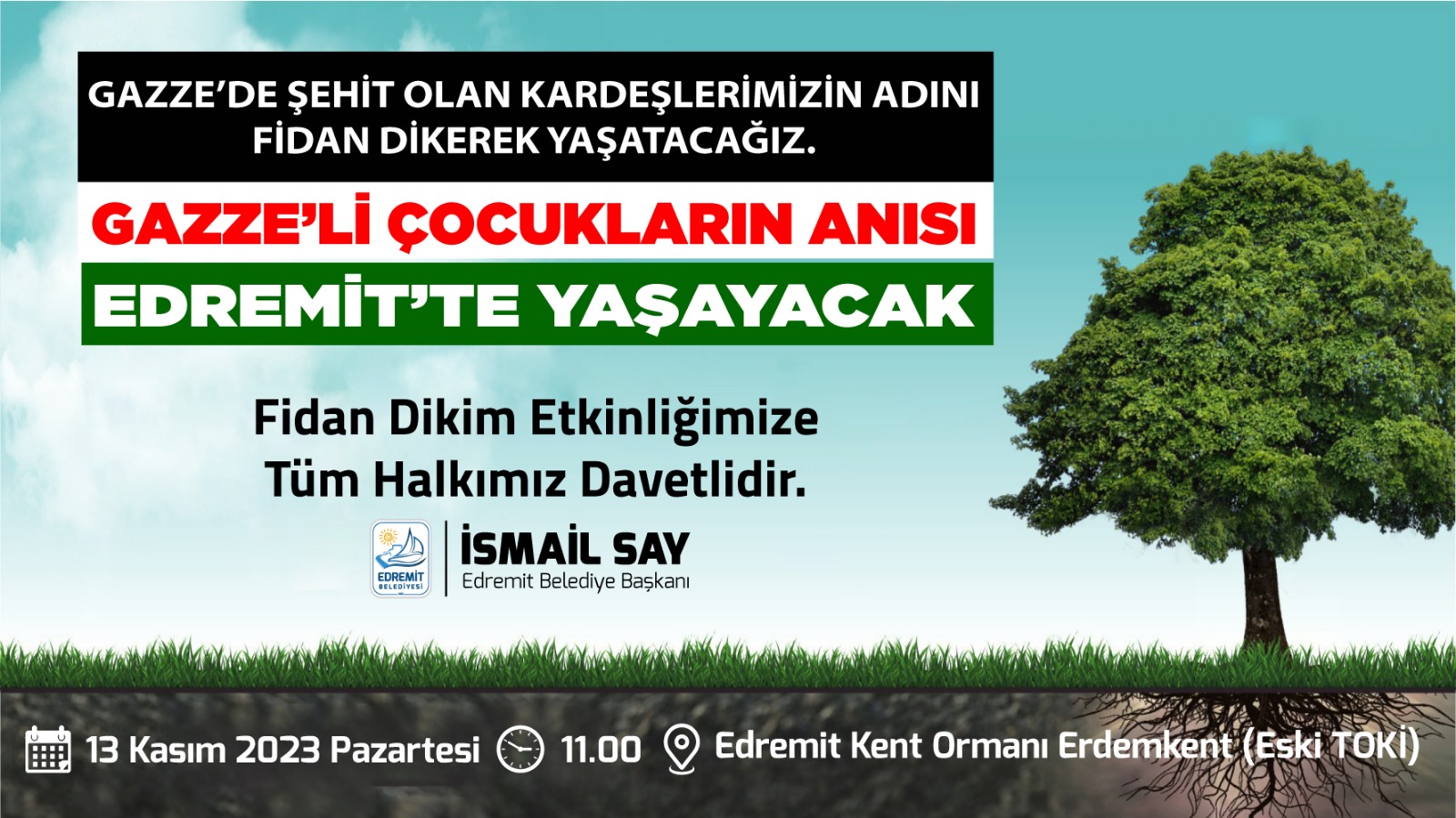 “Gazze’li şehitlerin anısı Van’da yaşayacak”