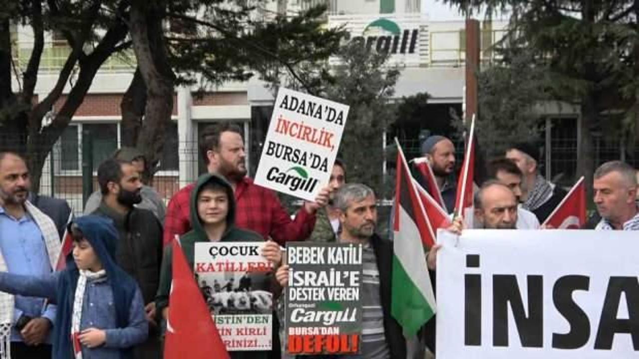 Gazze ile Dayanışma Platformu, Cargill önünde eylem yaptı