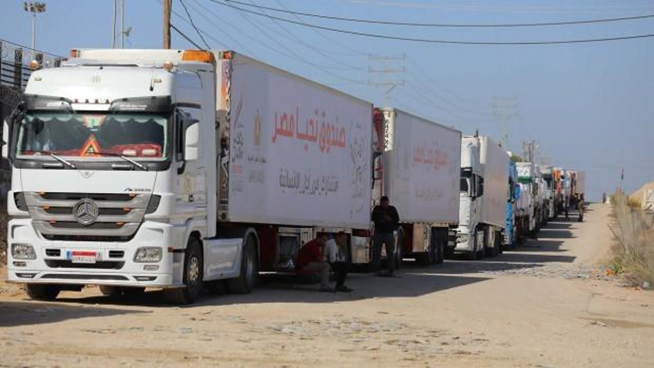 Gazze Şeridi’ne, pazartesi günü, insani yardım taşıyan 200 tır ulaştı