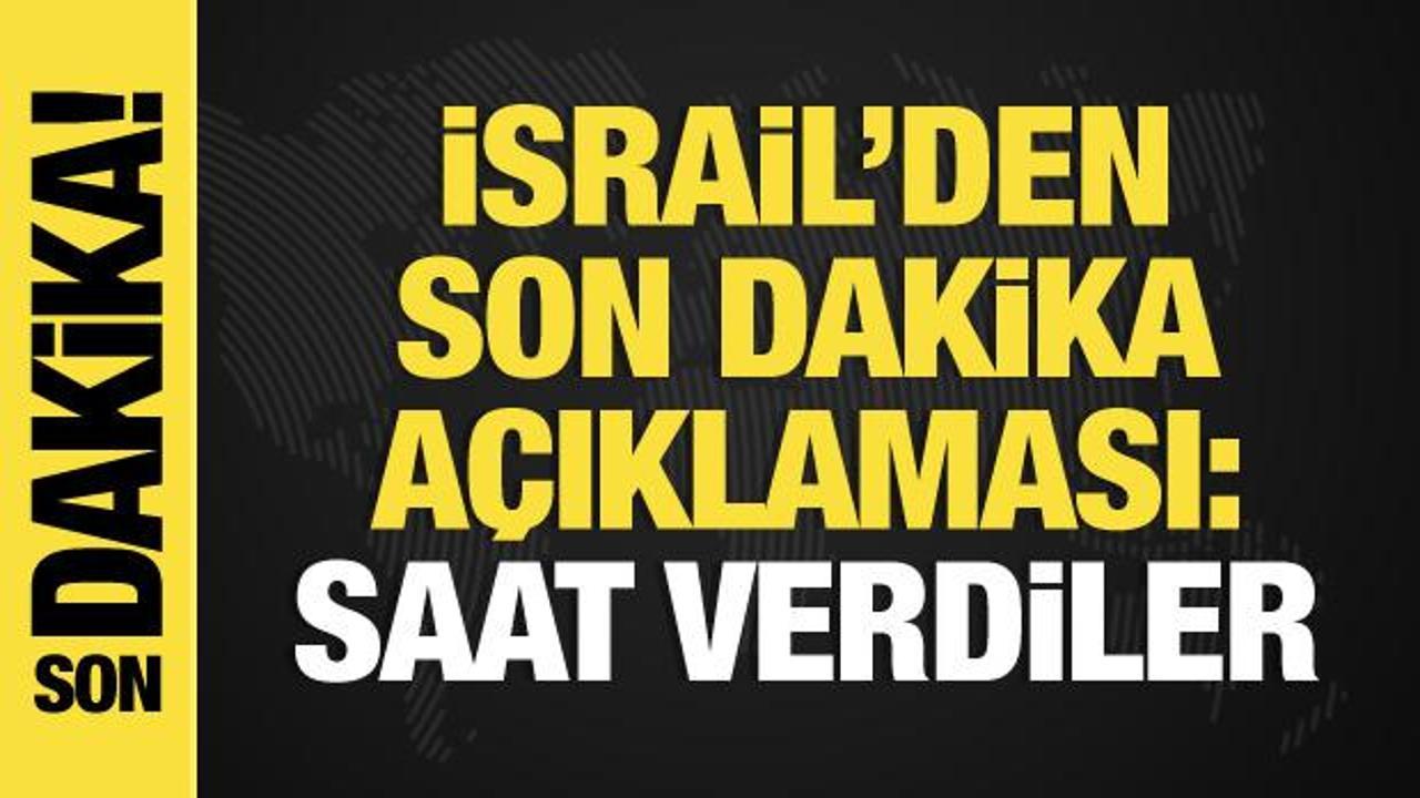 İsrail’den ateşkes açıklaması: Esir takası yarın başlayacak