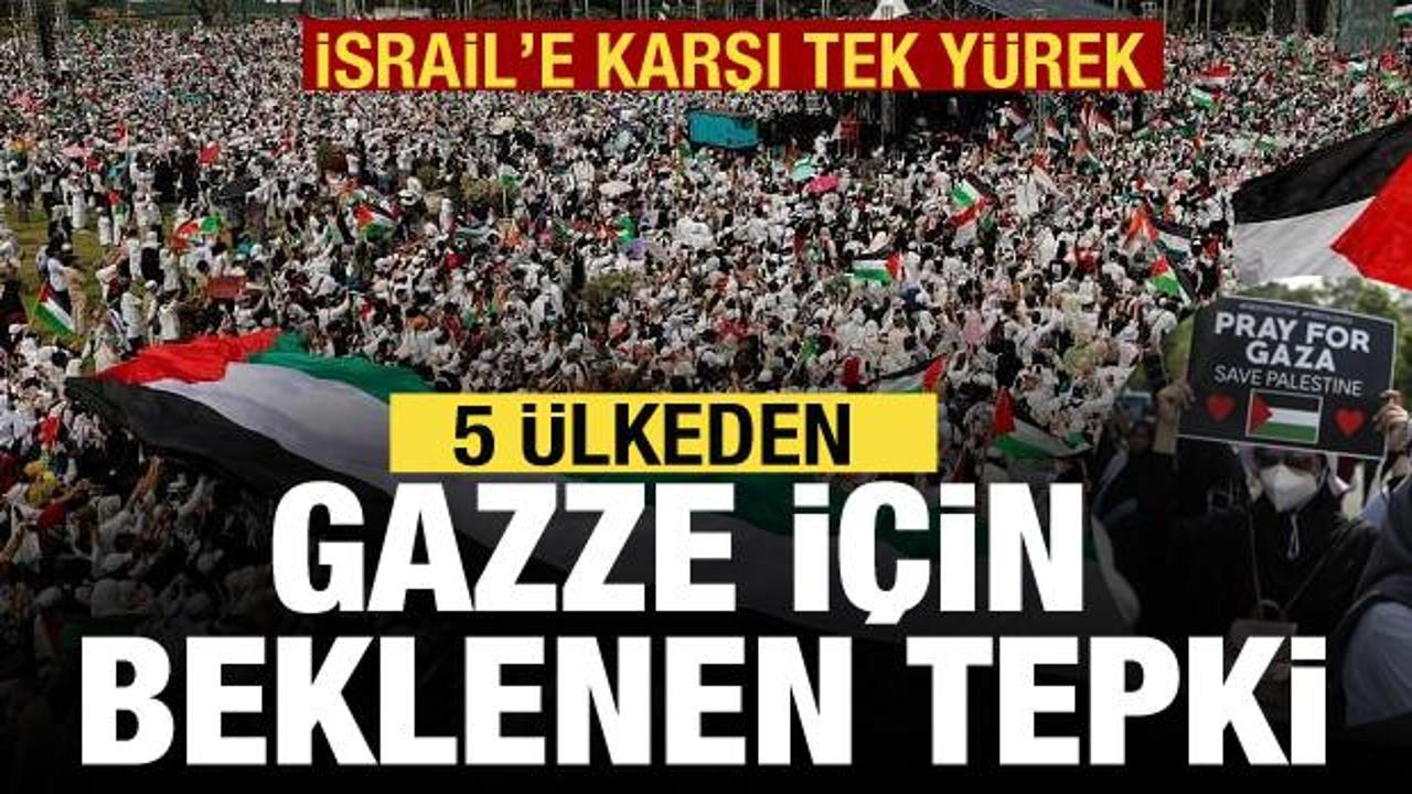 İsrail’e karşı tek yürek: Dünya müslümanları Gazze için toplandı