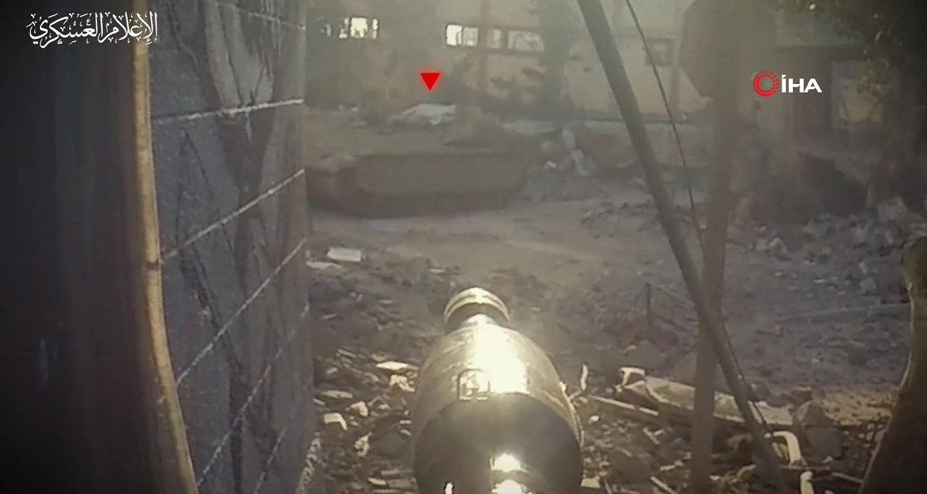 İzzeddin el-Kassam Tugayları, İsrail tanklarına düzenlediği saldırılara ait görüntüleri yayınladı