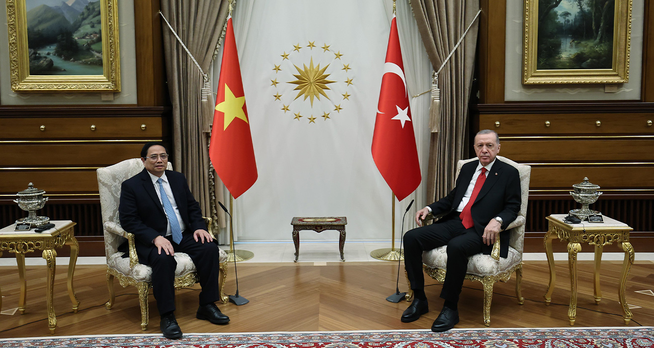 Cumhurbaşkanı Erdoğan, Vietnam Başbakanı Pham Minh Chinh’i kabul etti