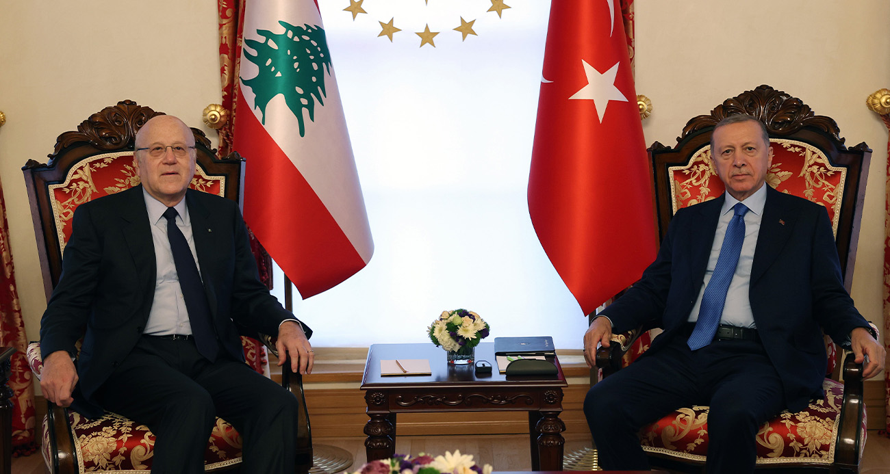 Cumhurbaşkanı Erdoğan, Lübnan Başbakanı Mikati ile görüştü