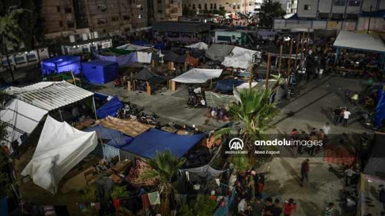 Okullara sığınan ailelere berberlik hizmeti verildi