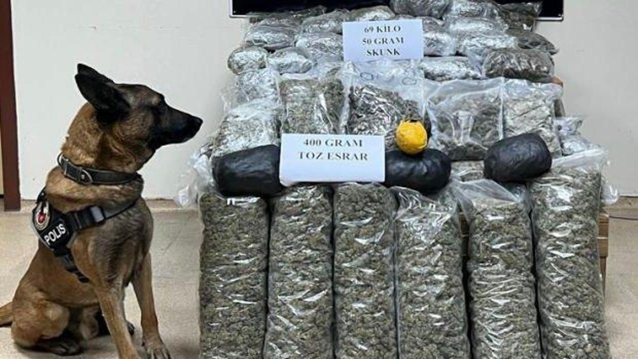 Osmaniye’de zehir tacirleri yakalandı: 69 kilo uyuşturucu madde ele geçirildi