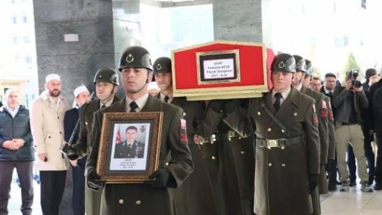 Şehit Üsteğmen Abdullah Köse, son yolculuğuna uğurlandı