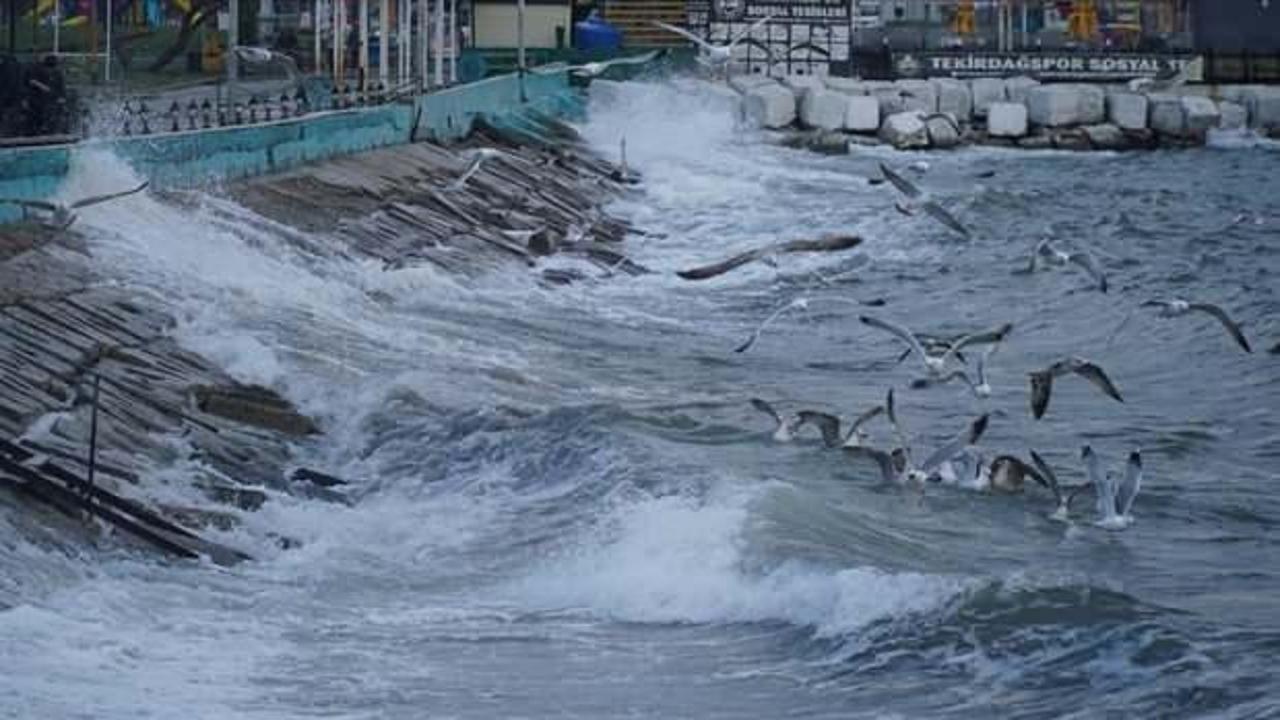 Tekirdağ’da deniz ulaşımına lodos engeli