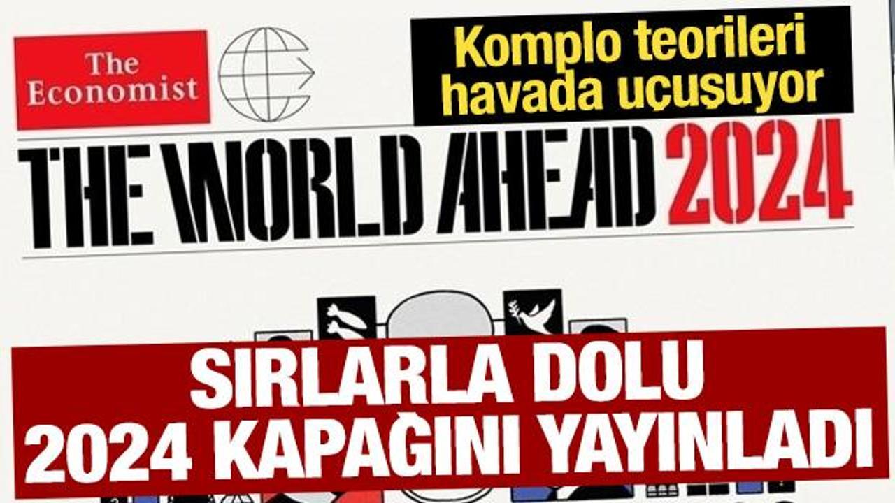 The Economist sırlarla dolu 2024 kapağını yayınladı: Komplo teorileri havada uçuşuyor