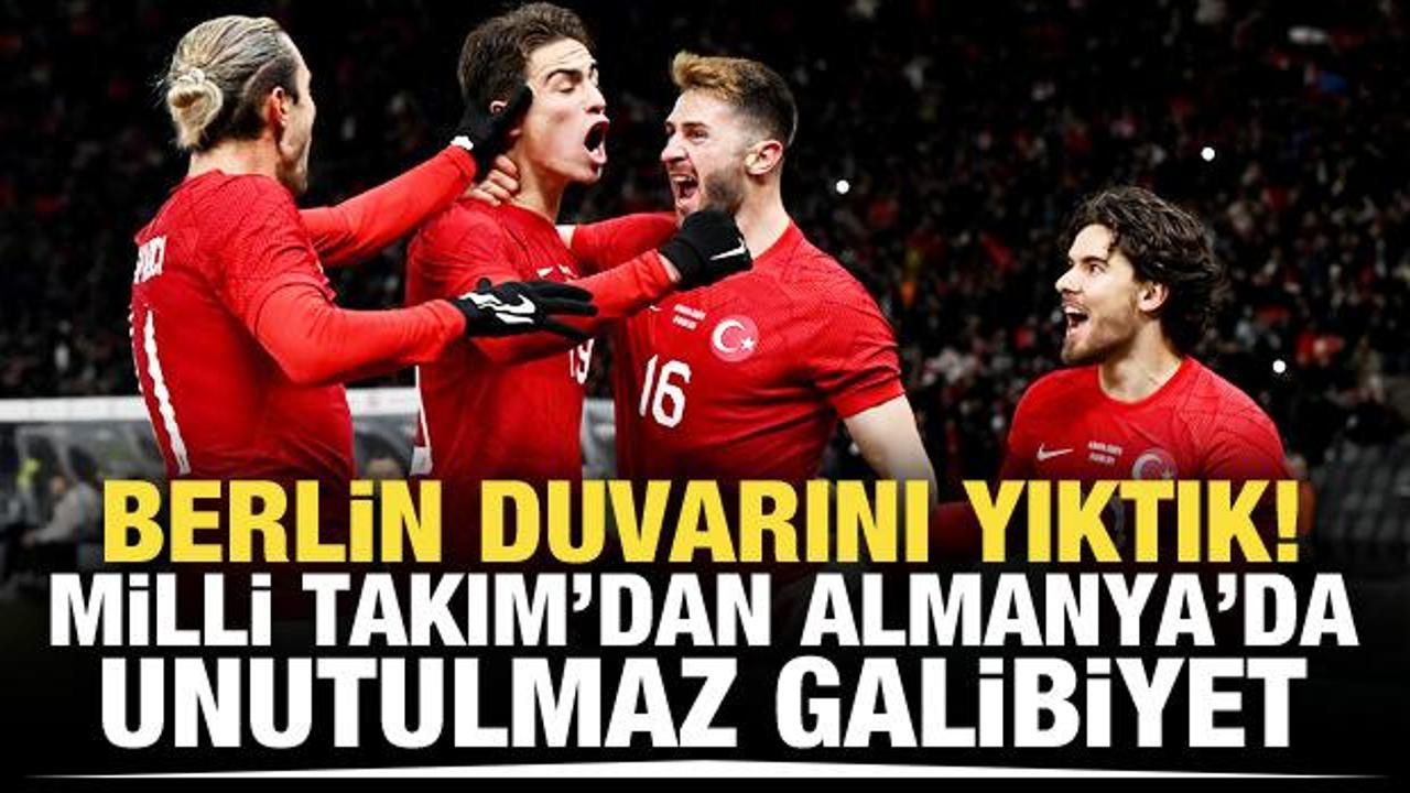 Türkiye’den Almanya’da unutulmaz galibiyet!