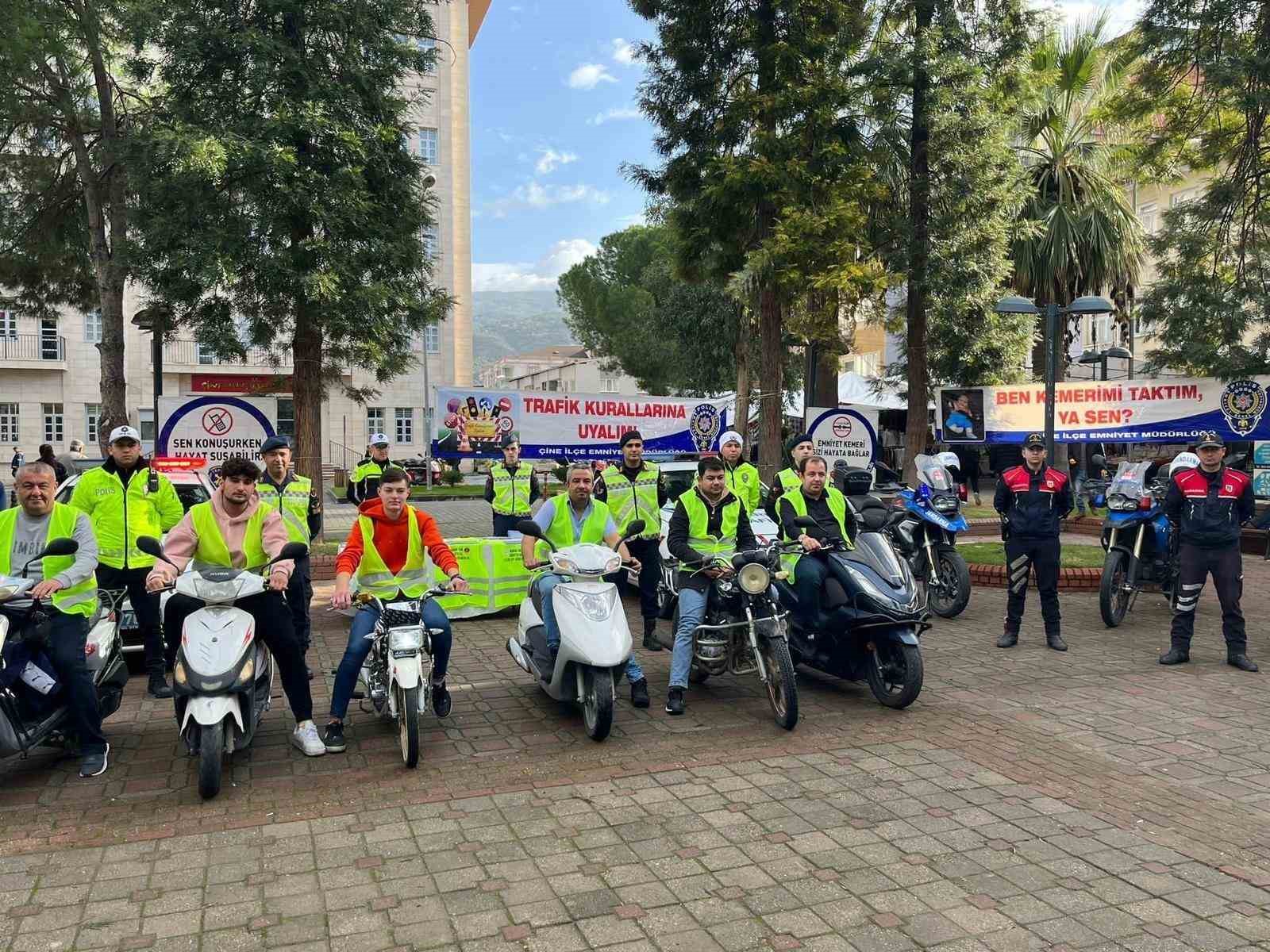 Çine’de lise öğrencileri trafik konusunda bilgilendirildi