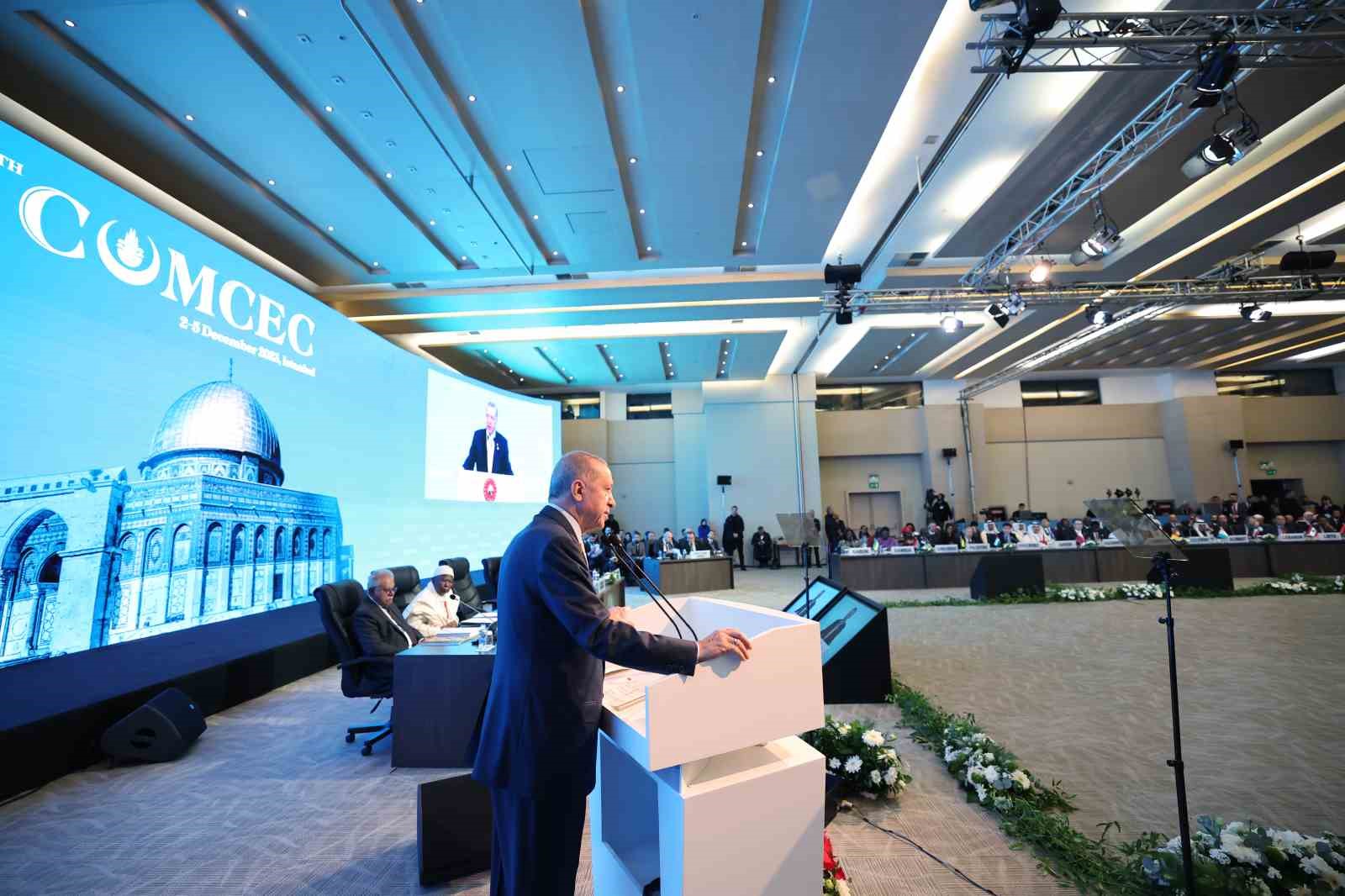 Cumhurbaşkanı Erdoğan: “Bugün Gazze’yi işgal edenlerin yarın başka yerlere göz dikeceğini çok iyi biliyoruz.”