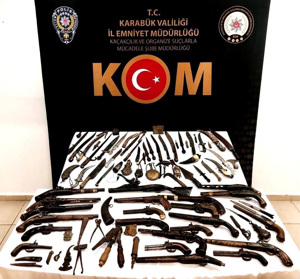 Tarihi eser operasyonunda 123 adet obje ele geçirildi