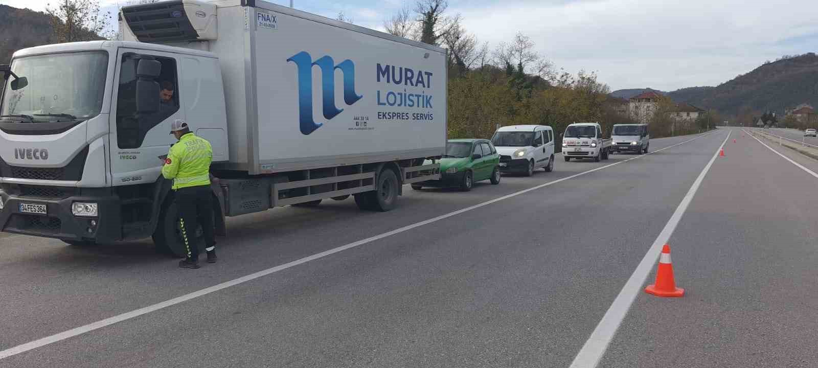 Zonguldak’ta 84 araca 255 bin lira ceza