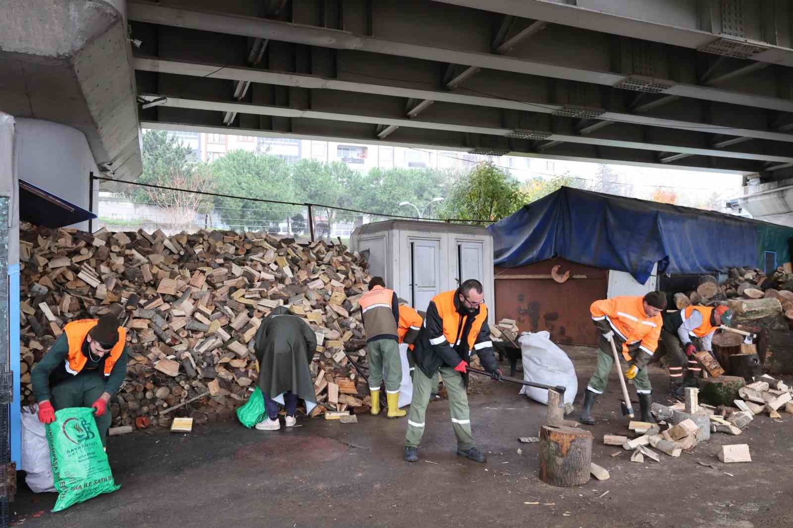 Bayrampaşa’da budanan ağaçlar evleri ısıtıyor