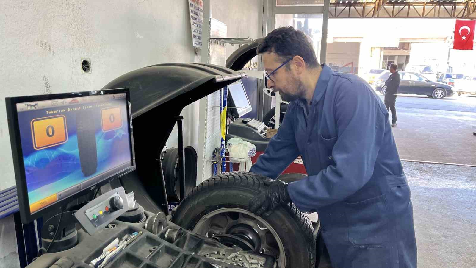 Sinop’ta otomobiller kışa hazırlanıyor
