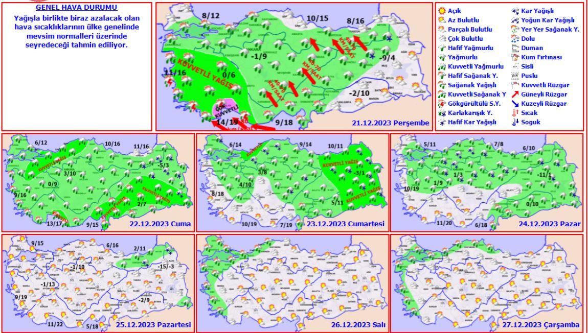 Tüm Türkiye'de etkili olacak! Kar da başlıyor...Meteoroloji'den uyarı