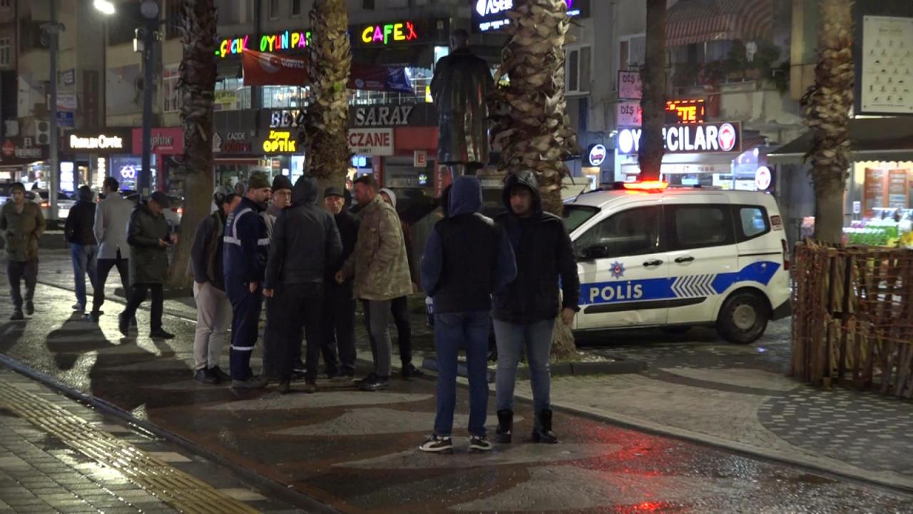 İçki içen şahıs kendisini uyaran baba ve oğluna dehşeti yaşattı