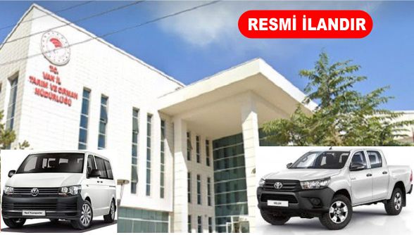 VAN İL TARIM VE ORMAN MÜDÜRLÜĞÜ ARAÇ KİRALAMA HİZMETİ ALACAK