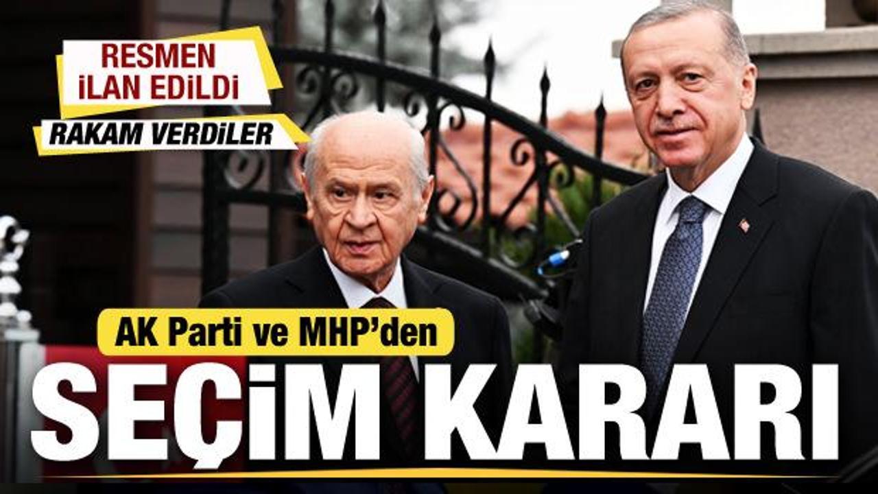 AK Parti ve MHP’den son dakika yerel seçim kararı! Resmen ilan edildi