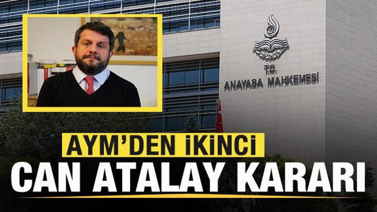 AYM’den ikinci Can Atalay kararı