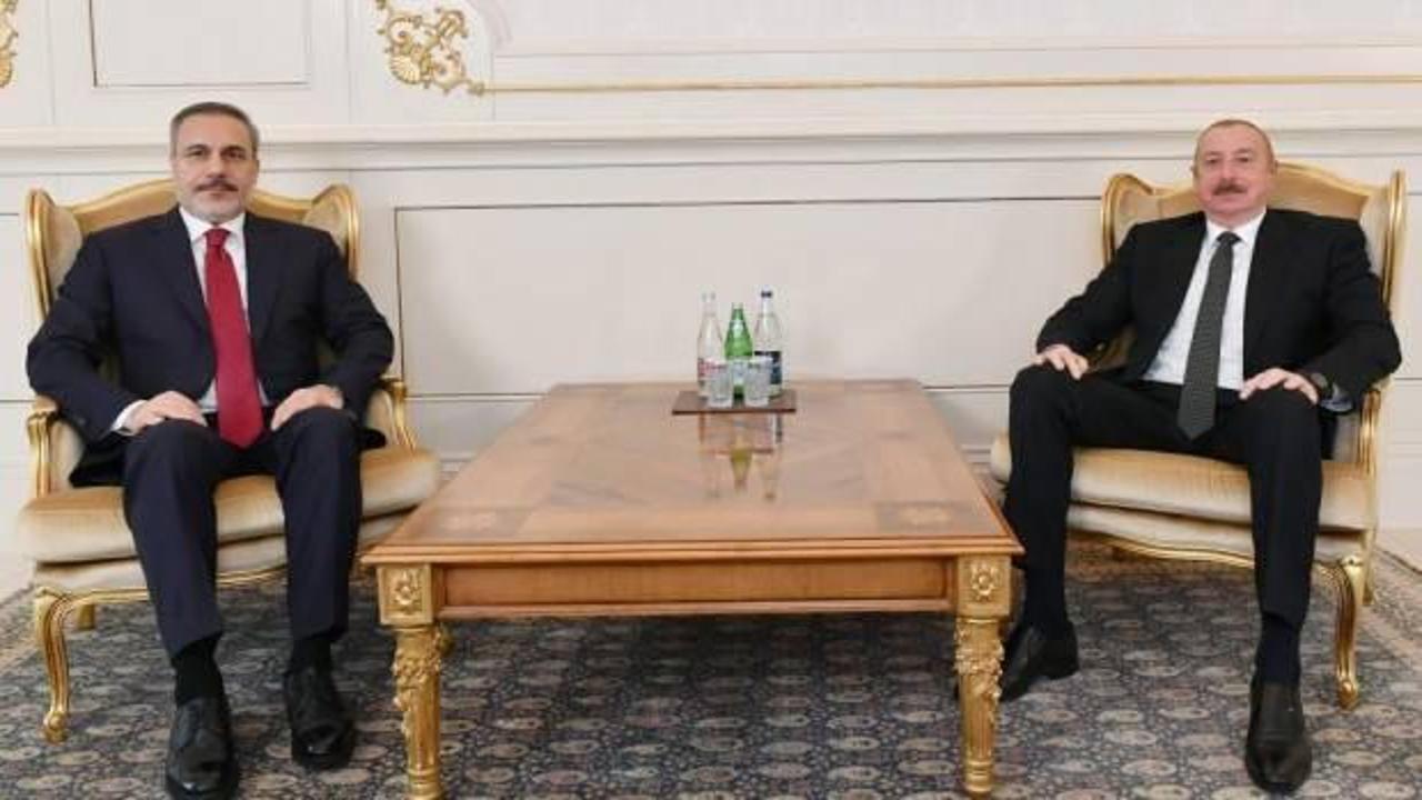 Bakan Fidan, Azerbaycan Cumhurbaşkanı Aliyev ile görüştü