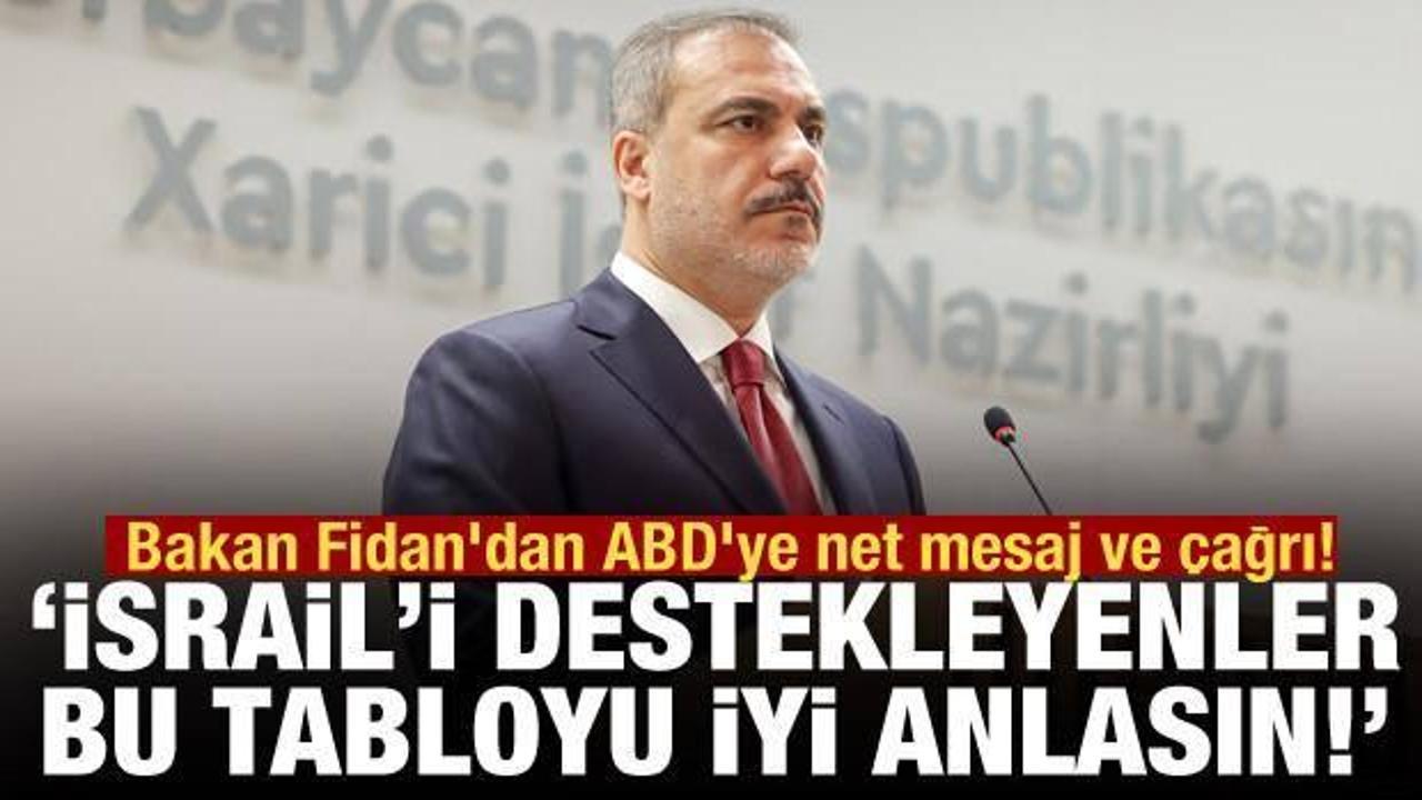 Bakan Fidan’dan ABD’ye çağrı