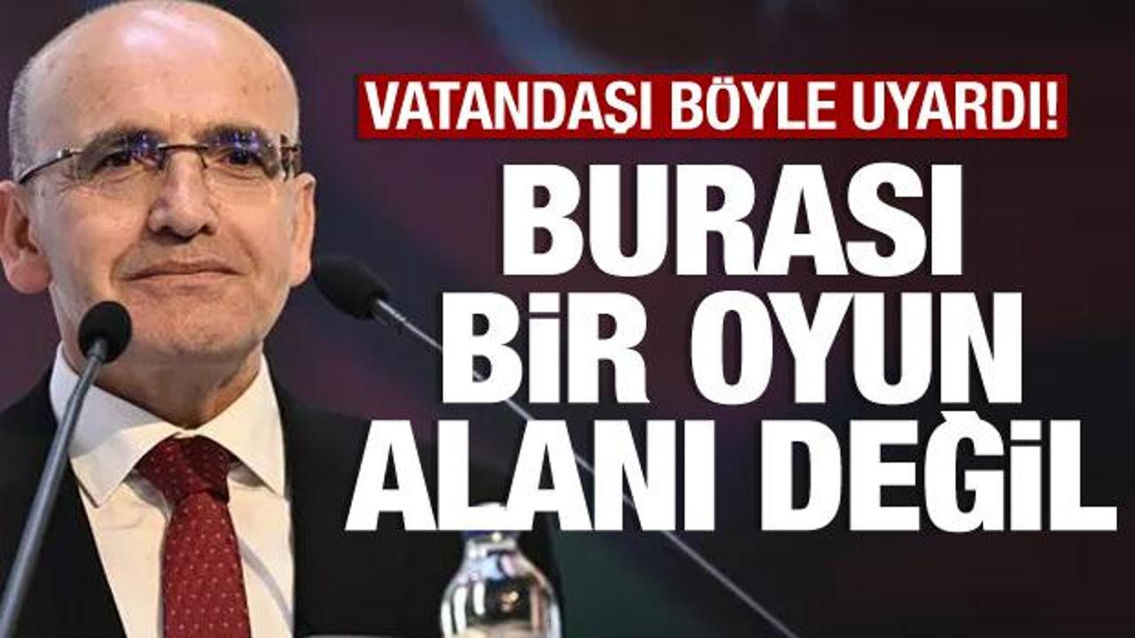 Bakan Şimşek’ten uyarı: Borsa bir oyun alanı değildir