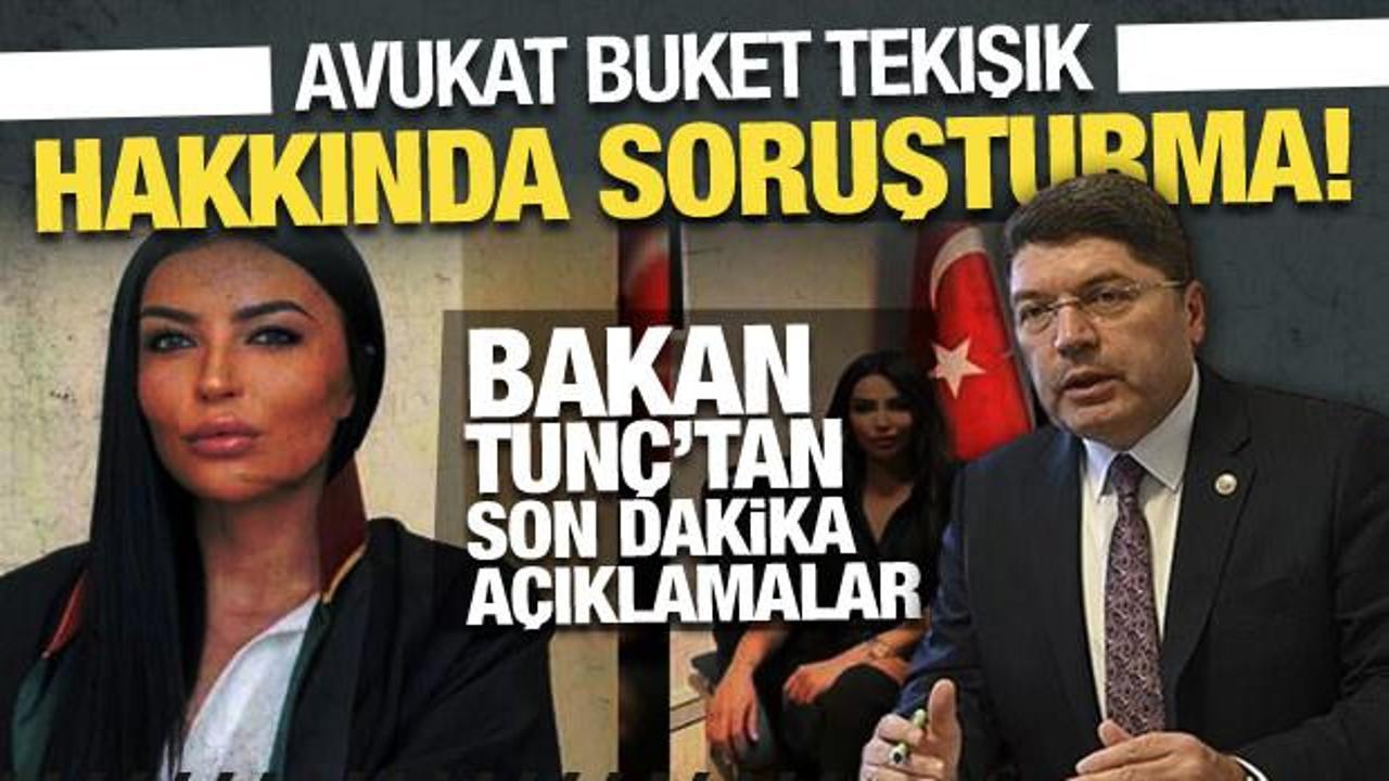 Bakan Tunç’tan Avukat Buket Tekışık’ın adliyedeki fotoğrafları hakkında açıklama