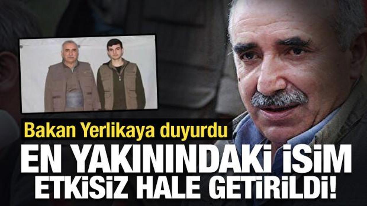 Bakan Yerlikaya duyurdu: Karayılan’ın korumalığını yapan terörist etkisiz hale getirildi