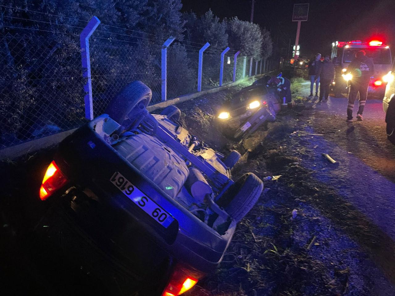Aydın'da iki otomobil çarpıştı! Biri çocuk, 7 yaralı