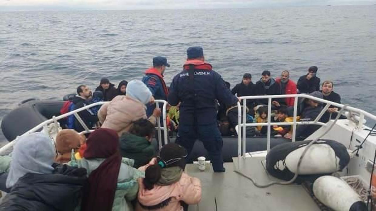 Çanakkale’de 92 kaçak göçmen kurtarıldı
